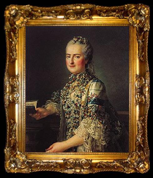framed  Francois-Hubert Drouais previously wrongly called Madame Sophie de France, ta009-2